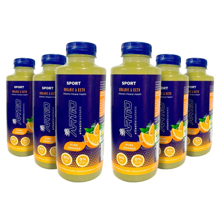 6 Artio Sport Naranja 500 ml