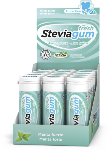 Steviagum Fresh - chicles Menta Fuerte 15x30g