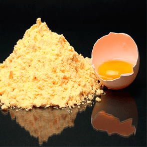 Uno de los derivados del huevos es la yema de huevo deshidratada