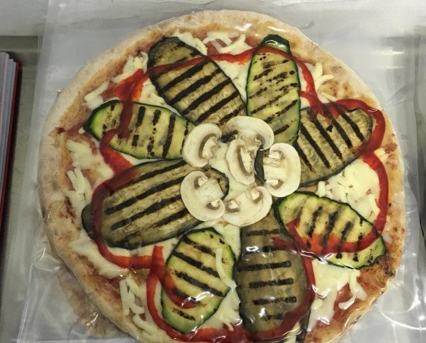 Pizza. Pizza verduras a la plancha