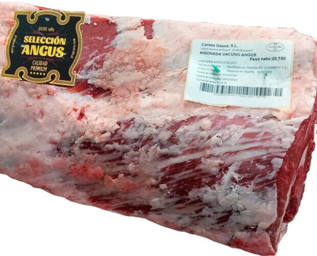 Riñonada Angus. Venta de carne fresca de Black Angus en canal, cuartos y despiece.