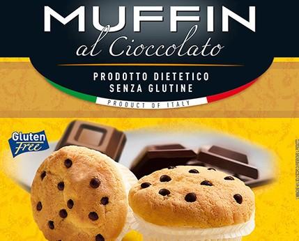 Muffin sin gluten. Muffin con chispas de chocolate