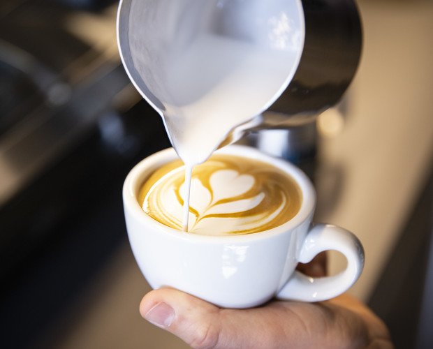 Latte Art. Arte del café