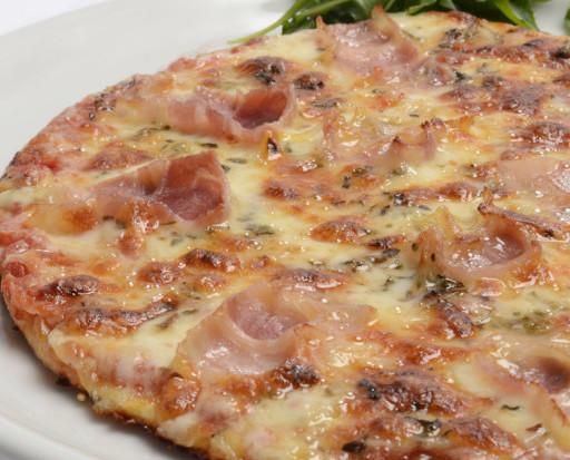 Bases de Pizza sin Gluten Congeladas.Pizza de bacon sin gluten y sin lactosa