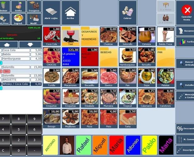 Software DSTNET. Software Hosteleria DSTNET par restaurantes, cafeterías, fastfood, discotecas, pizzerías, etc.