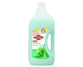 Detergente Aloe Vera Oro Basic 40D 3L. Detergente líquido que incorpora Aloe Vera en su composición aportándole a la ropa un agradable frescor....