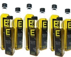 Aceite AOVE. Botella de aceite de oliva, 250 ml, 500 ml, 750 ml