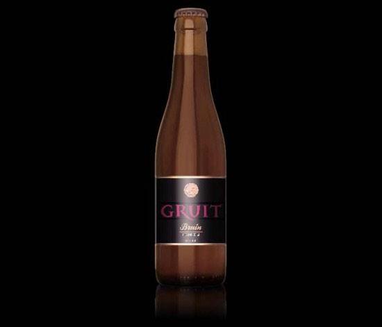 Cerveza artesanal Gruit Bruin. Cerveza Bruin, Alc. 8%