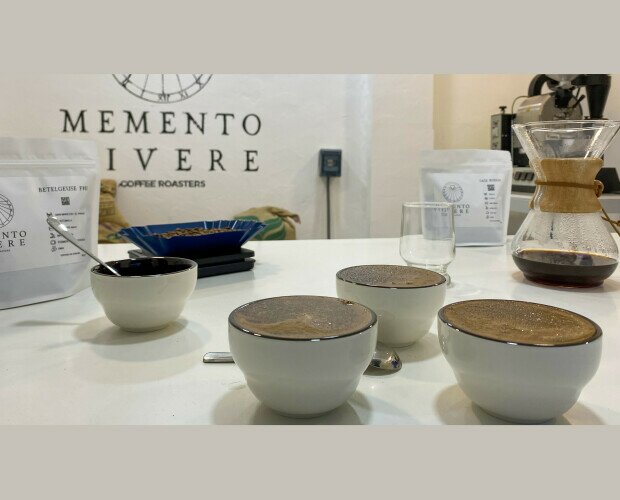 Cata Memento Vivere. Café de filtro tras el tueste para sabor el verdadero sabor a café.
