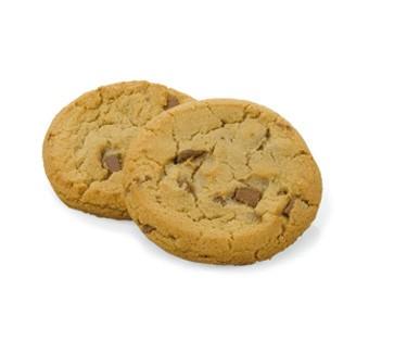 Cookies. Cookies de 50 gramos con pepitas de chocolate