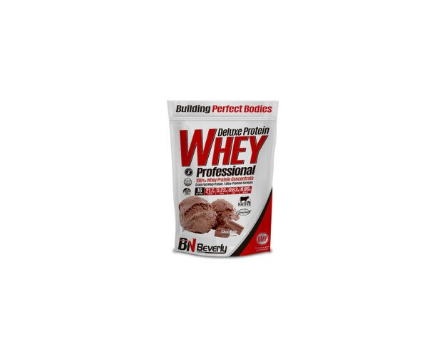 Whey Protein Professional. Es un concentrado de proteína de suero con una pureza del 72%