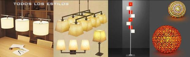 Diferentes estilos.. Lámparas para todo tipo de espacios.