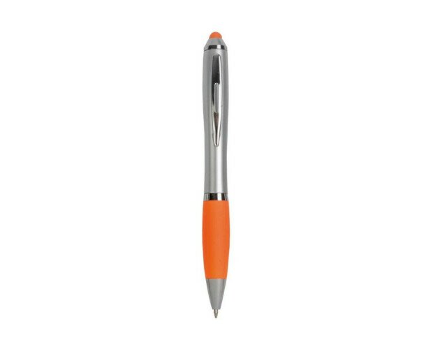 Bolígrafo con Puntero. Para pantalla táctil en color naranja