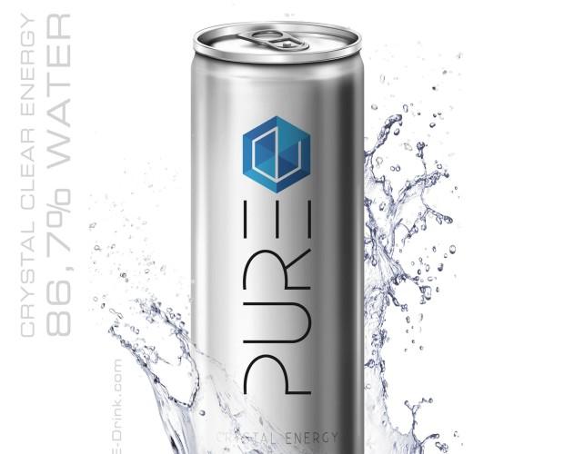 Pure Energy Drink. 86.7% agua de manantial de montaña 11.3% de azúcar natural 100% vegano, vitaminas del complejo B. Utilizamos agua mineral de manantial de montaña desde el pie de los Alpes austriacos.