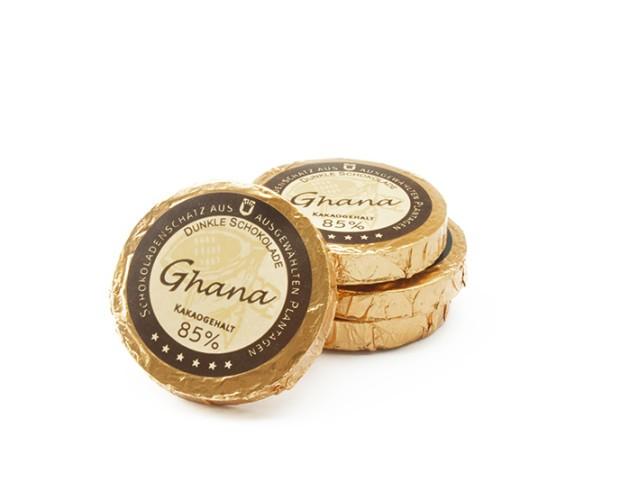 Monedas chocolate. Monedas de chocolate procedente de países productores