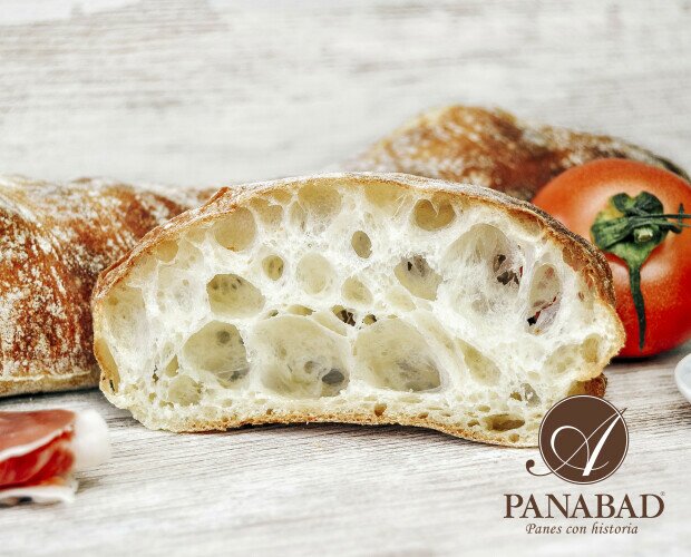 Pan de Cristal.Pan gourmet crujiente con miga alveolada