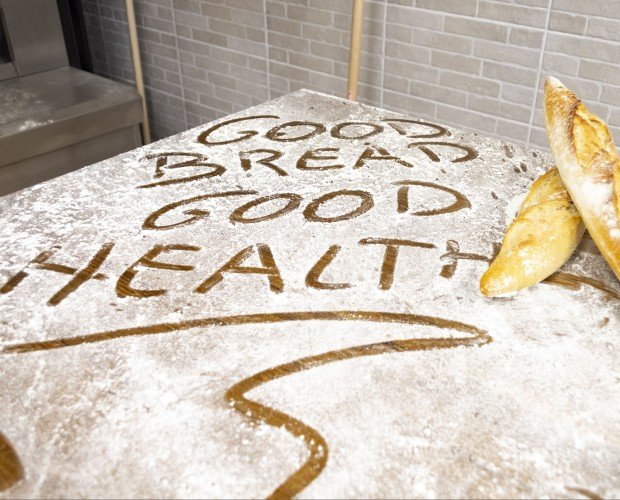 Mensaje de harina. Good bread, good health