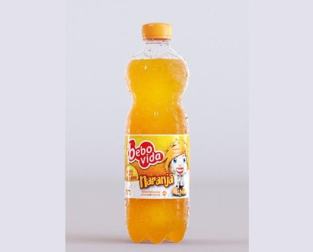Sabor Naranja. Bebovida sabor naranja en botella de 0.5 lt