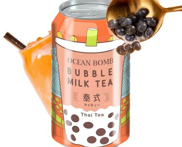 Bubble milk tea thai. Bubble milk tea thai tea ocean bombones