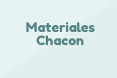 Materiales Chacon