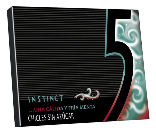 Chicle 5 Instinct. Una cálida y fría menta