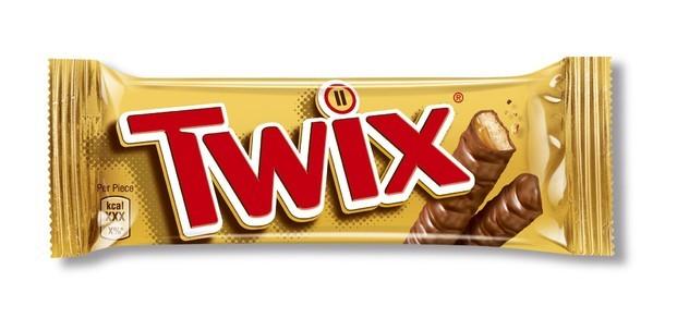Twix. Chocolate de sabor intenso