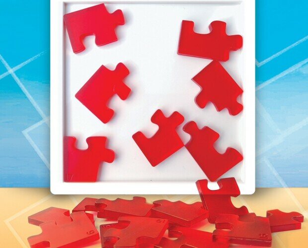 Impossible Jigsaw. 19 piezas con ángulo de 90 grados. ¿Serás capaz de formar el puzzle?