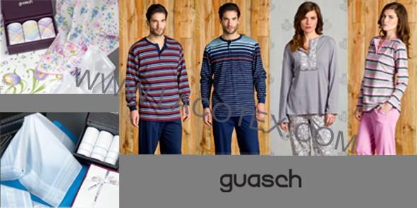 Guasch. Distribuidor de la marca Guasch. Pijamas, pañuelos, baño.