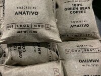 Café Verde. Sacos de café de 20 Kg. producidos en Ecuador