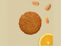 Galletas Artesanales. Galletas de almendra y naranja con harina integral de espelta