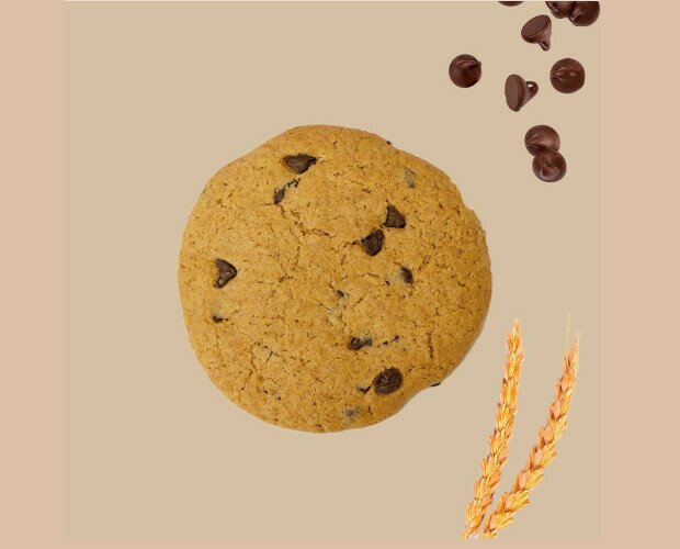 Cookies artesanales integrales. Deliciosas galletas integrales con chispas de chocolate