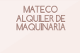 MATECO ALQUILER DE MAQUINARIA
