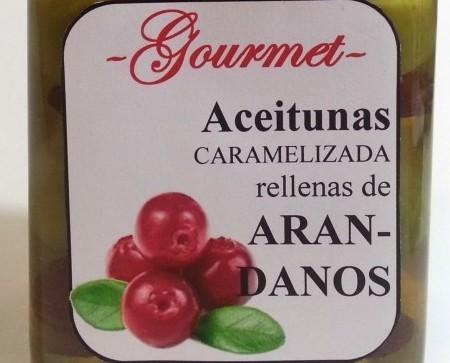 Aceituna Arandanos. Variedad gourmet: finas hierbas, ajo-romero, piri