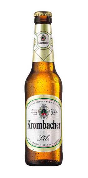 Krombacher. Cerveza dorada con buen aroma a lúpulo