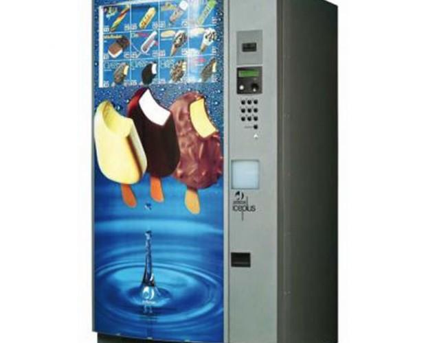 Máquinas expendedoras de Helados. Permite vender cualquier tipo de producto helado sin usar envases extra al propio del producto