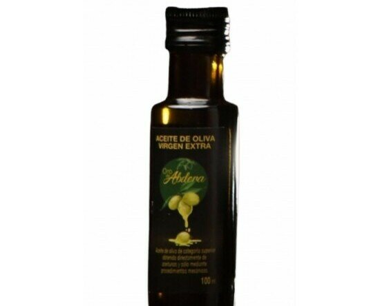 AOVE en botella de 100ml. Aceite de oliva virgen extra ideal para eventos