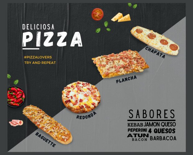 Pizzas. Pizzas en diferentes y sabores para todos