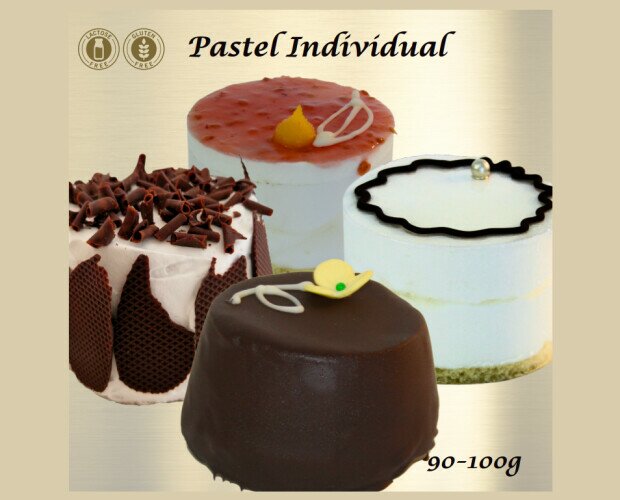 Pasteles. Pasteles en formato individual de 90-100 g