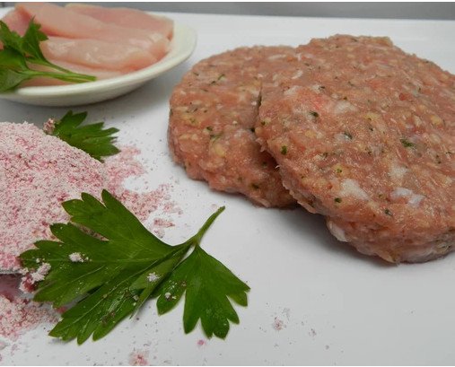 Hamburguesa Mixta. Hamburguesa elaborada con carne de lomo de cerdo y carne de ternera pirenaica.