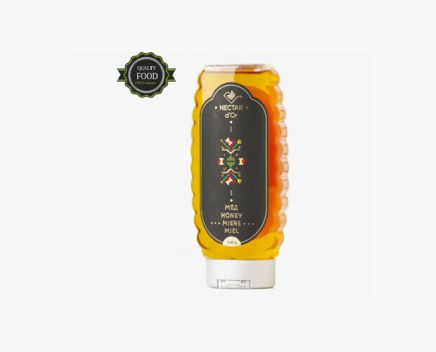 Nectar d'or Miel 500g. El envase más inteligente. perfectamente sellado en fábrica