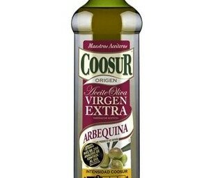 AOVE Coosur. Aceite de oliva virgen extra de la variedad arbequina