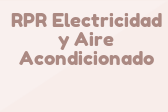 RPR  Electricidad y Aire Acondicionado