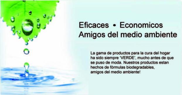 Eficacia. Productos eficaces, económicos y amigos del medioambiente