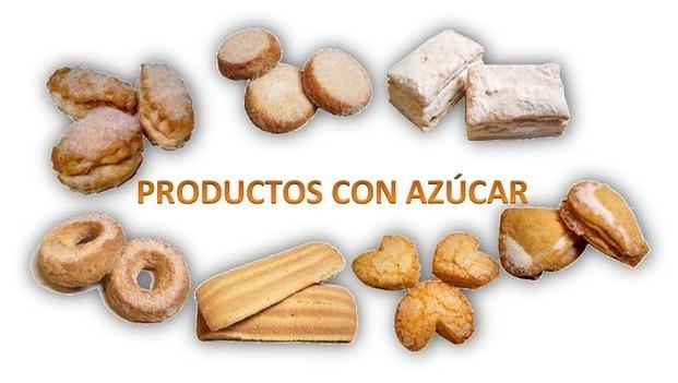Productos con azúcar. Mantecados, Roscos, Caprichos, Empanadillas, Hojaldrados
