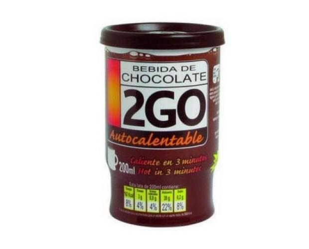 Chocolate autocalentable. Chocolate autocalentable para vending
