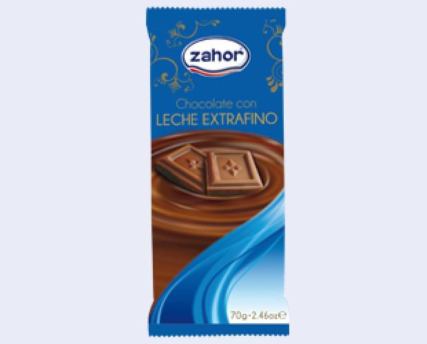 Chocolate con leche. Arluy, chocolate Zahor