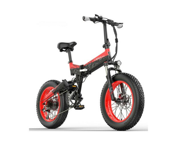 Lankeleisi X3000 Rojo. Modo acelerador (como una moto eléctrica) y pedaleo asistido