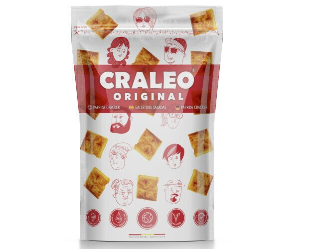Craleo Original. Cracker salado. Snack salado con AOVE.