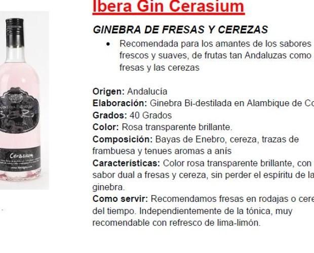 Fresa y cereza. Gin Cerasium