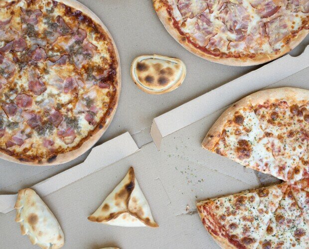Variedad de pizzas. Variedad de pizzas hechas con nuestras bases